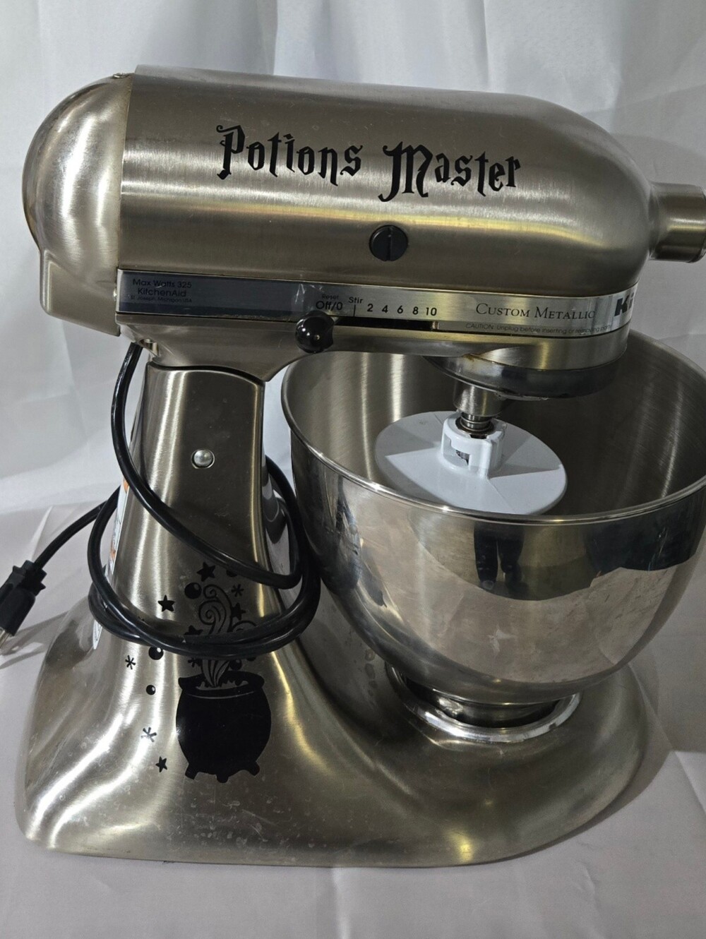 Rare KitchenAid 5QT KSM152PSNK Custom Metallic Brushed Nickel *needs servicing*
